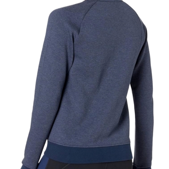 Core 10  Women's Size M  Tech Fleece  Fitted Bomber Full-Zip Jacket 2-Tone Blue - Picture 4 of 13